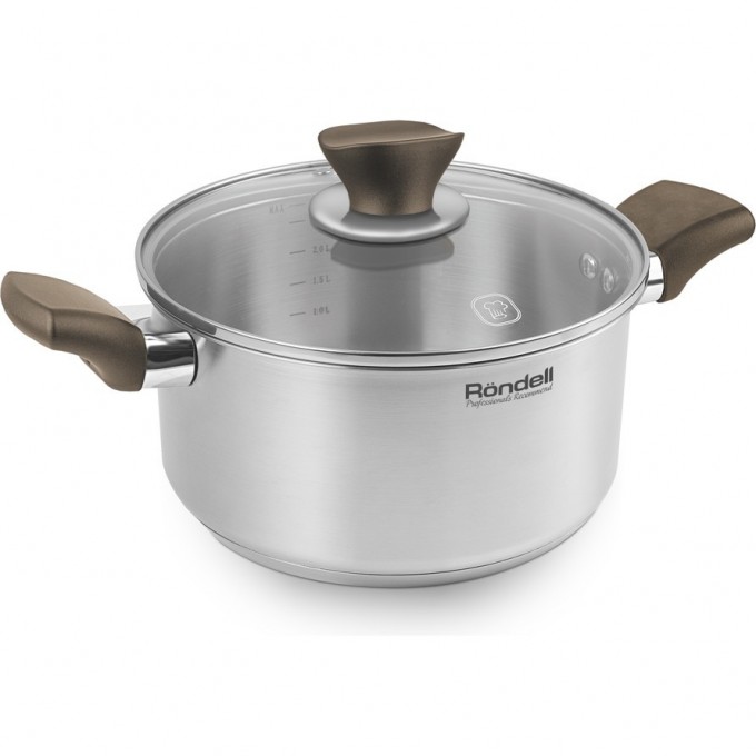 Кастрюля с крышкой RONDELL ABSOLUTE 20 см, 2,8 л RDS-1166