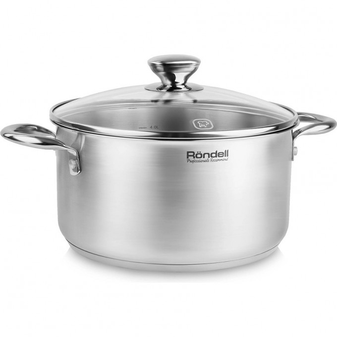 Кастрюля с крышкой RONDELL MERKUR 20 см, 3,1 л RDS-1223