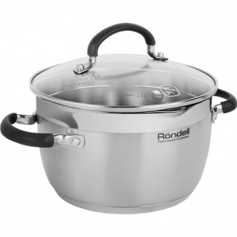 Кастрюля с крышкой RONDELL ZORRO 24 см 5,7 л