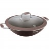 Вок с крышкой RONDELL MOCACCINO PROFESSIONAL 32 см, 4,5 л RDA-932